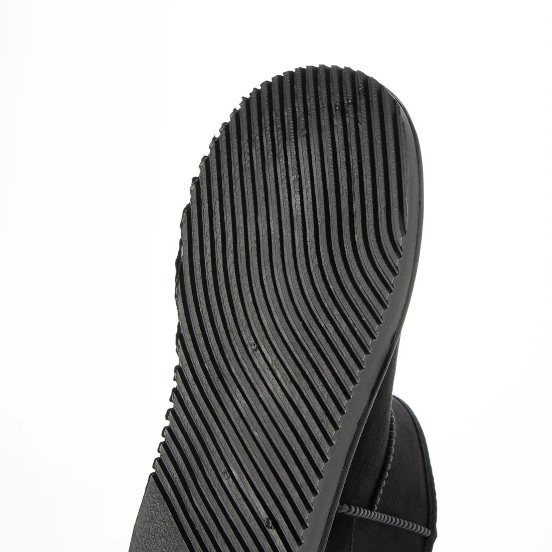 防寒ブーツ　ムートンブーツ　ショートブーツ　新品『22076-BLK-210』21.0cm　スウェード調　ファミリーサイズ