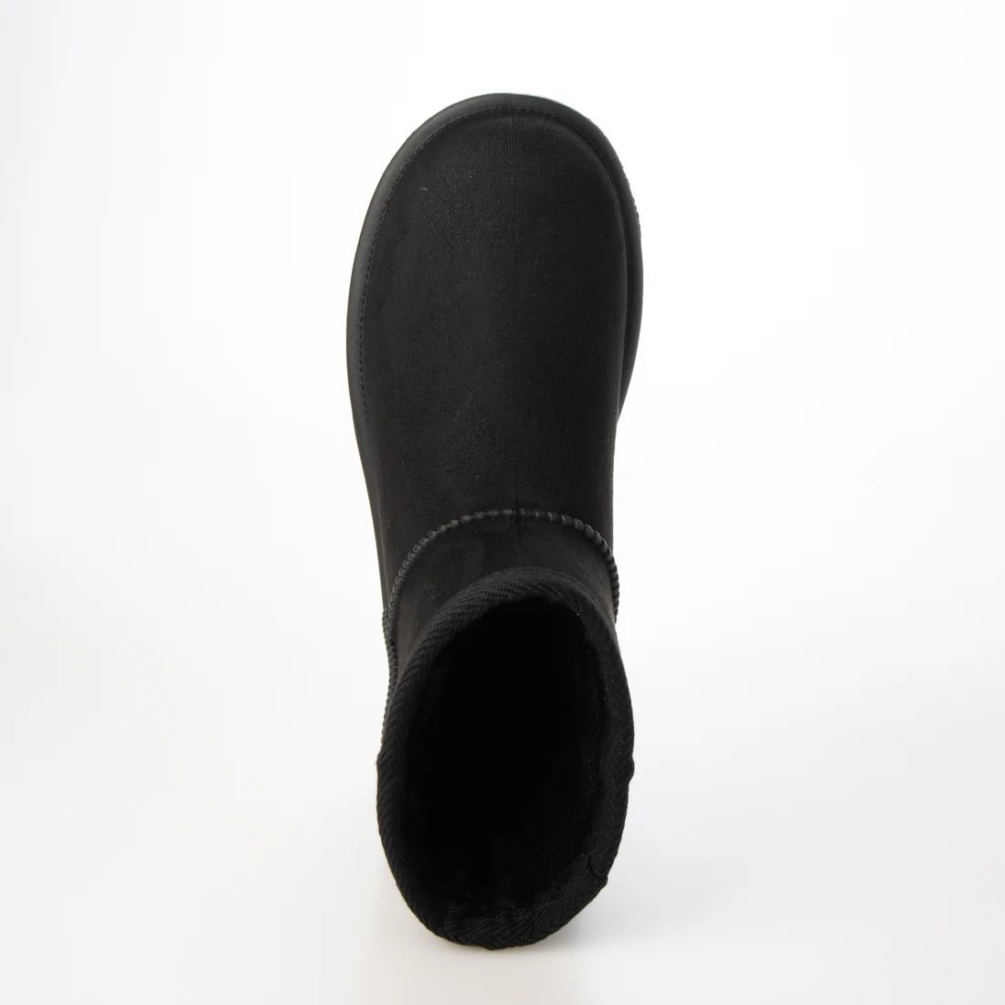 防寒ブーツ　ムートンブーツ　ショートブーツ　新品『22076-BLK-235』23.5cm　スウェード調　ファミリーサイズ。_画像3
