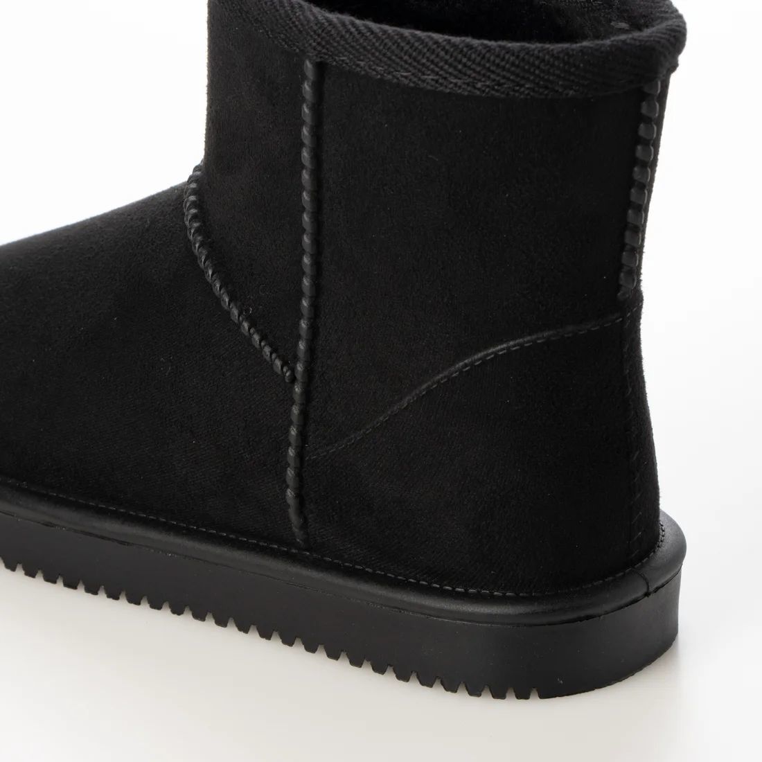  protection against cold boots mouton boots short boots new goods [22076-BLK-235]23.5cm suede style Family size.