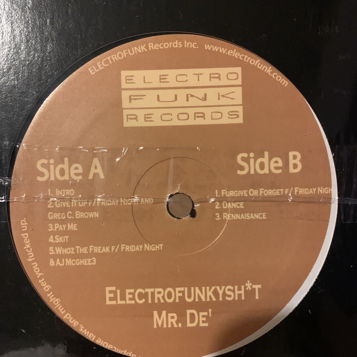 [ Mr. De' - Electrofunkysh*t - Electrofunk Records EF-2001-1 ]_画像1