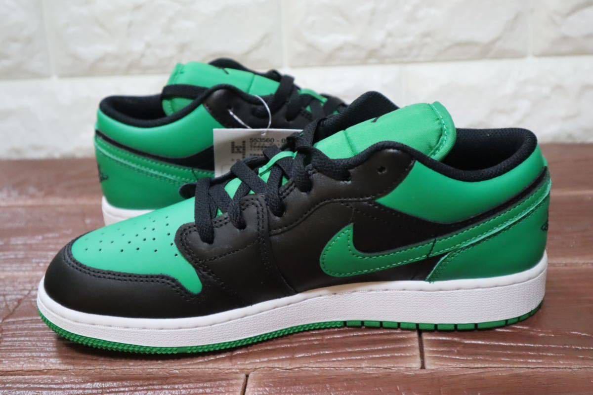 新品 25㎝ NIKE ナイキわAIR JORDAN 1 LOW (GS) エアジョーダン1 ロー GS グリーン　ブラック　緑　黒