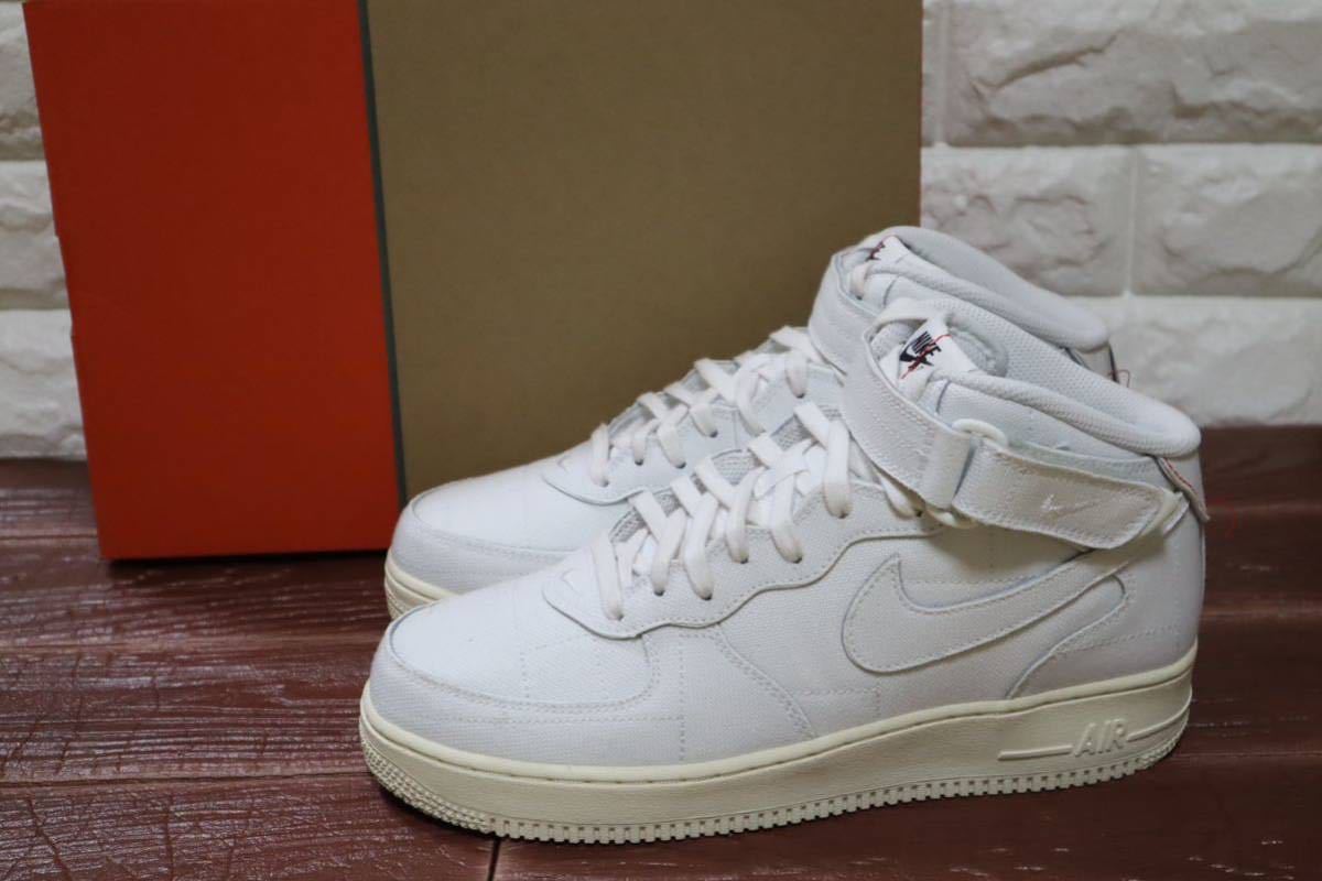 新品 27㎝(ウィメンズ) ナイキ エア フォース 1 '07 ミッド LX NIKE W AIR FORCE 1 '07 MID LX サミットホワイト_画像1