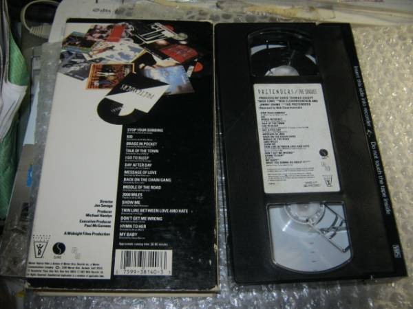 PRETENDERS プリテンダーズ / THE SINGLES U.S VHS クリッシーハインド CHRIS THOMAS BOB CLEARMOUNTAIN_画像2