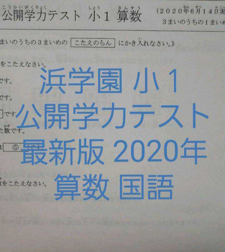 浜学園 小１ 公開学力テスト 最高レベル特訓 灘合格特訓-