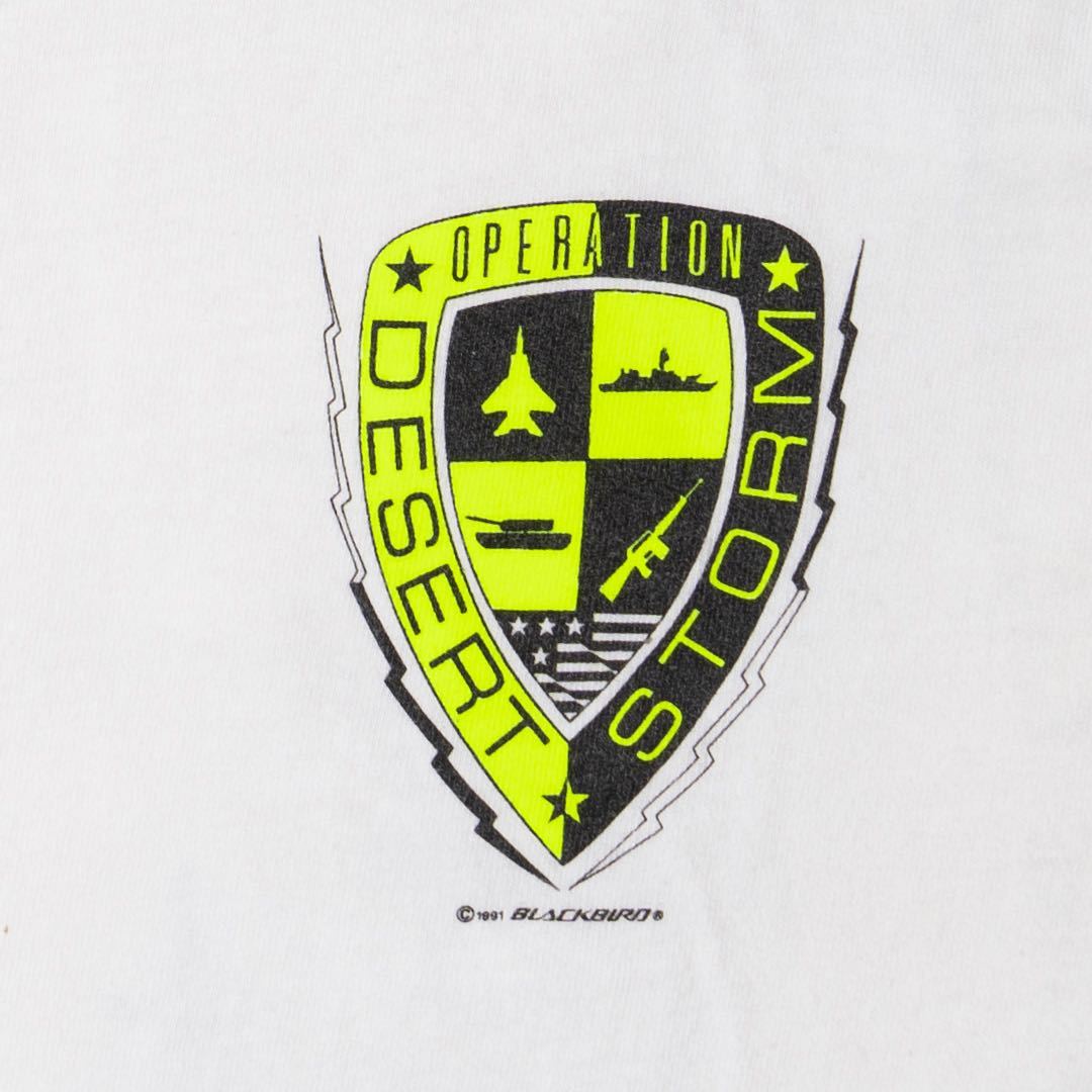 90s U.S.ARMY OPERATION DESERT STORM Tシャツ BLACK BIRD アメリカ製 made in USA vintage ミリタリー アメリカ軍 米軍実物 military_画像6