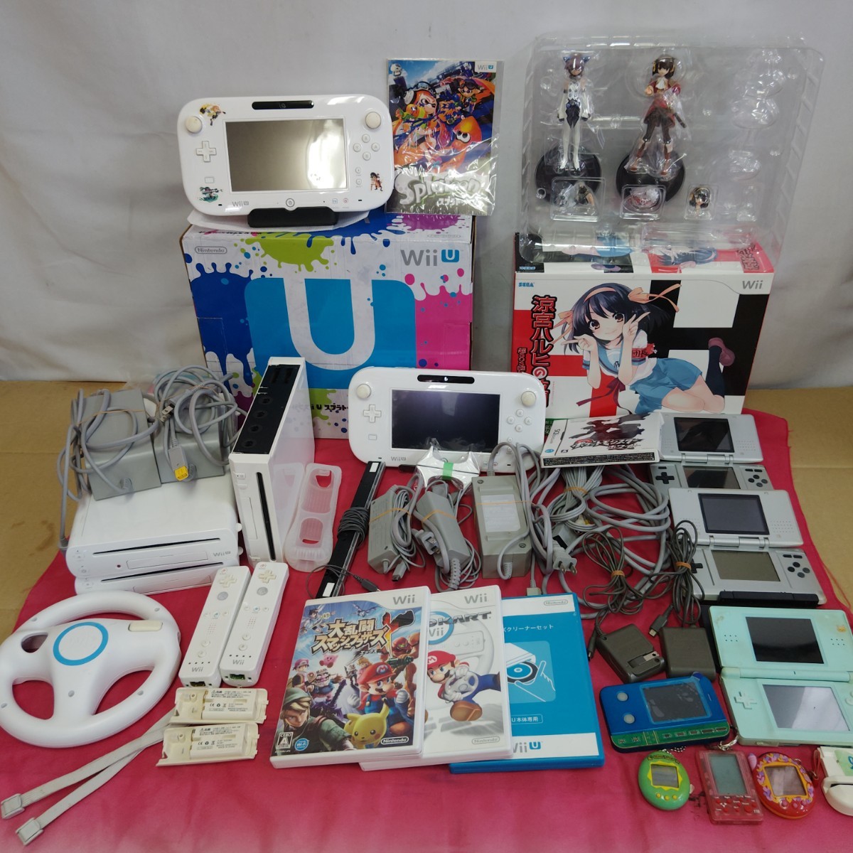 ◎【ゲーム まとめ売り】 WiiU Wii DS Lite ゲーム機 任天堂 スプラ
