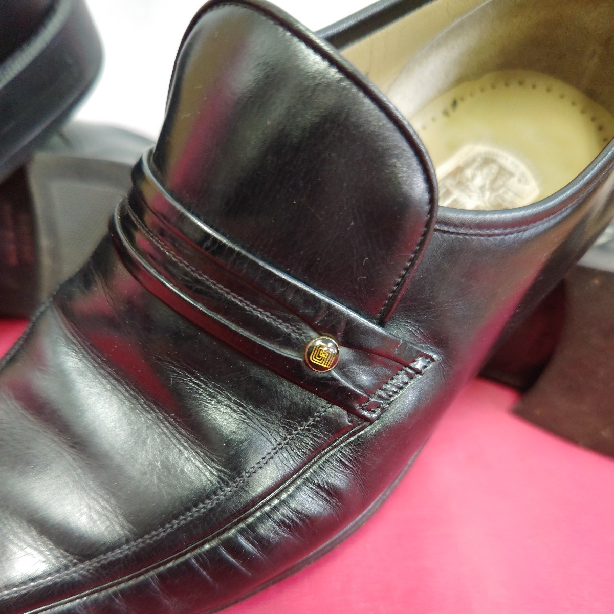 *[ мужской бизнес обувь продажа комплектом ] Reagal REGAL талон Ford ma Rely marelli чёрный кожа обувь 25cm 3E кожа 108-21