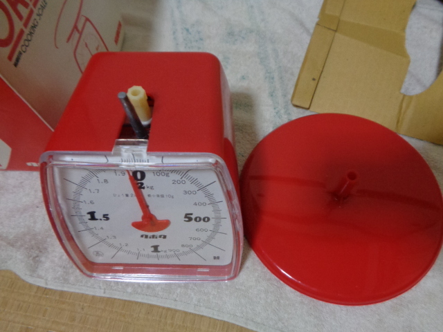  is kaliKUBOTA- Kubota /COOKING SCALE- cooking scale ORANGEⅡ/ cooking is ka Lee . cooking measuring orange 2/ scales 2Kg/ in box superior article 