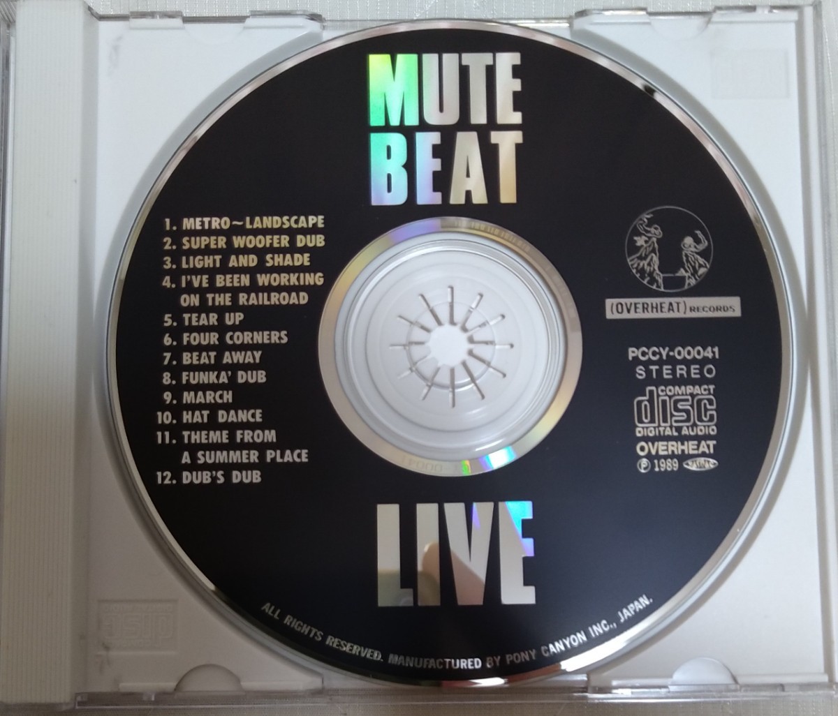 MUTE BEAT LIVE 廃盤帯付国内盤中古CD ミュート・ビート ライブ こだま和文 gladstone anderson rolnd alphonso PCCY-00041 2348円盤_画像3