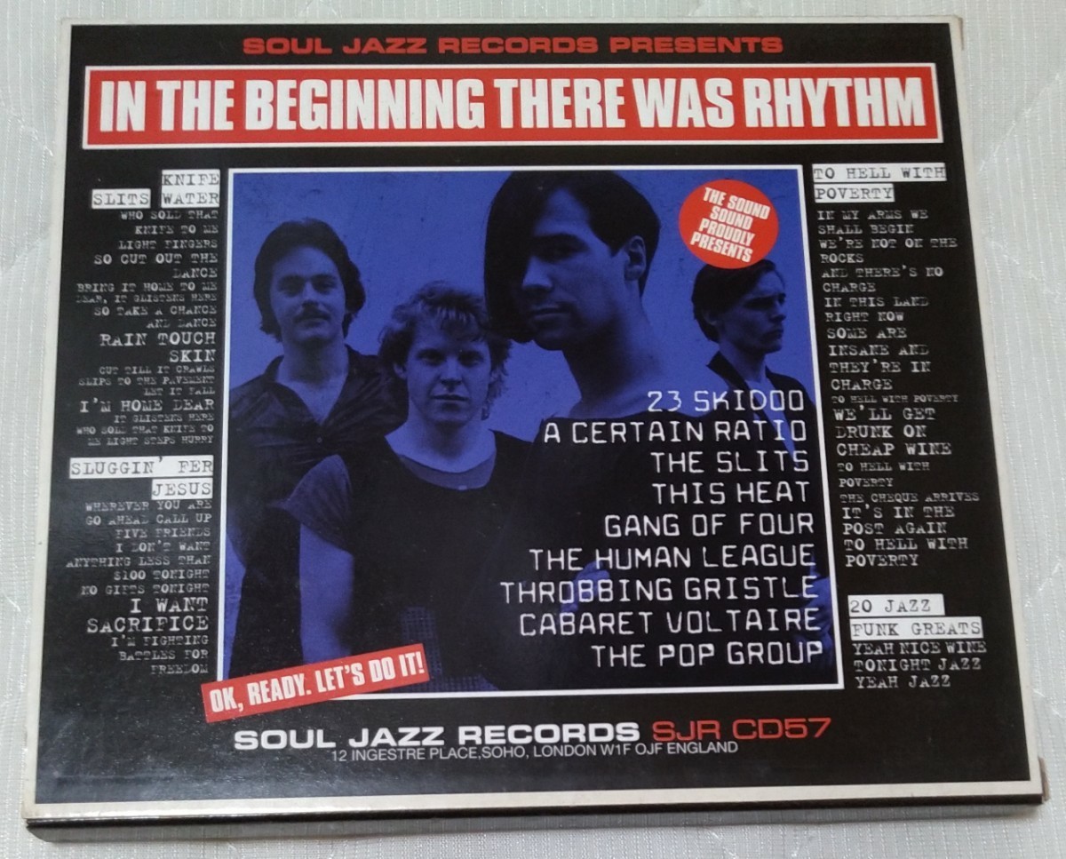 V.A. In The Beginning There Was Rhythm 廃盤紙ケース仕様輸入盤中古CDUK盤 Soul Jazz Records The Slits The Pop Group 23skidoo SJRCD57の画像2