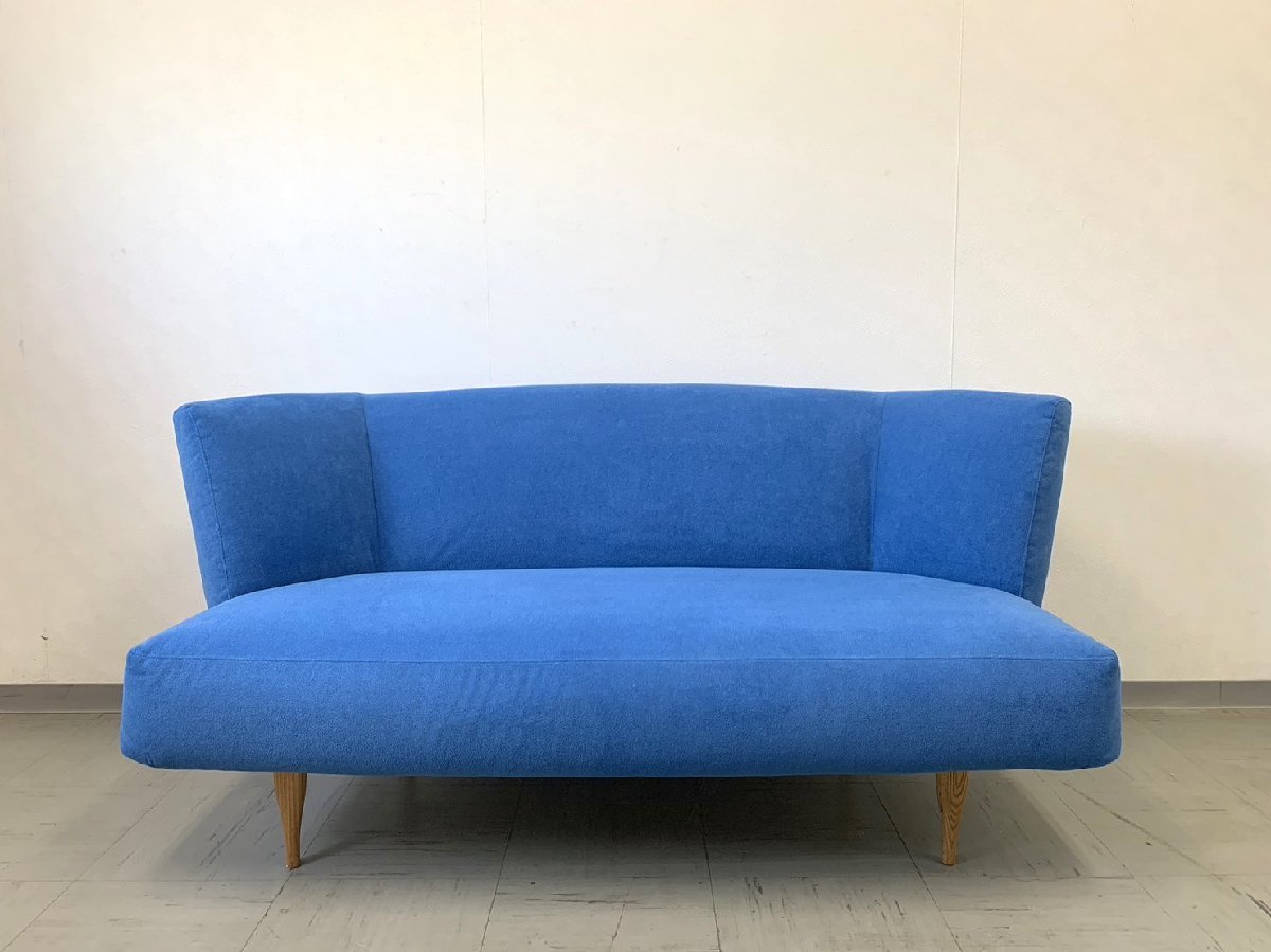 ②【美品】IDEE KAI SOFA イデー カイソファ 2Pソファ 16万 ターコイズ