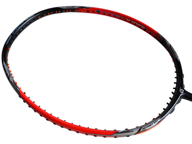 ◆apacs◆Z-FUSION BRIGHT RED/BLACK◆5U◆Hi-SPEED＆POWER◆6.4mm Extra Slim Shaft◆バドミントンラケット◆レッドブラック◆明赤黒_画像1