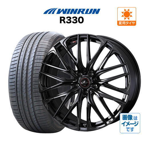 サマータイヤ ホイール 4本セット ウェッズ レオニス SK BLACK METAL EDITION ウインラン R330 165/55R15_画像1