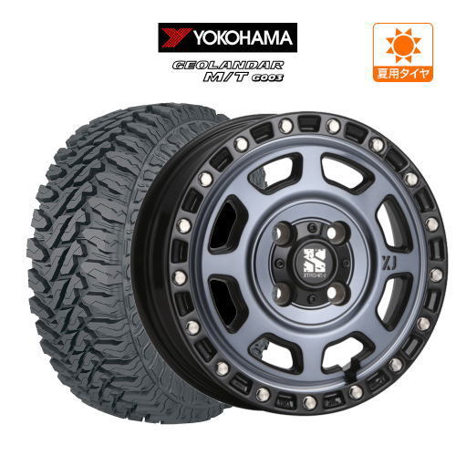 サマータイヤ ホイール 4本セット MLJ エクストリーム XJ07 YOKOHAMA ジオランダー M/T (G003) 145/80R12_画像1