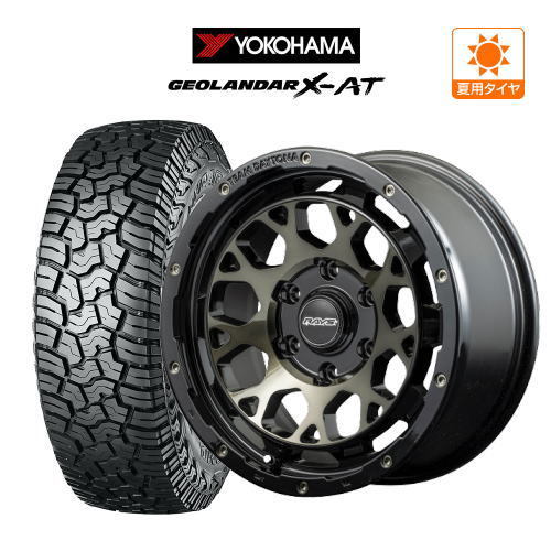 サマータイヤ ホイール 4本セット レイズ チームデイトナ M9 YOKOHAMA ジオランダー X-AT (G016) 265/65R17 プラド_画像1