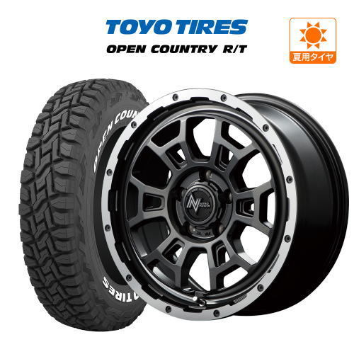 サマータイヤ ホイール 4本セット MID ナイトロパワー H6 スラッグ TOYO オープンカントリー R/T 235/70R16_画像1