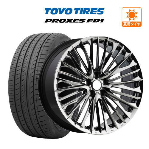 サマータイヤ ホイール 4本セット ヴァルド ジェニュインライン F-001 TOYO プロクセス FD1 245/45R20 ハリアー 専用_画像1