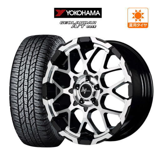 サマータイヤ ホイール 4本セット MID ナイトロパワー M28 バレット S YOKOHAMA ジオランダー A/T(G015) 225/70R16 デリカ 等_画像1