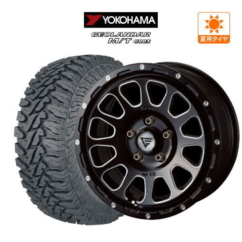 サマータイヤ ホイール 4本セット FORCE デルタフォース オーバル YOKOHAMA ジオランダー M/T (G003) 215/70R16 デリカD5_画像1