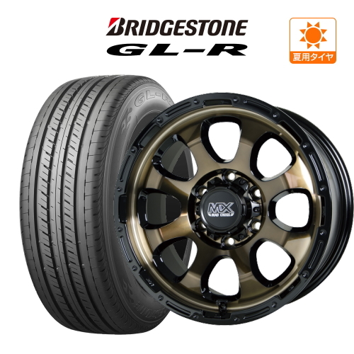 200系 ハイエース ホイール 4本セット ホットスタッフ マッドクロス グレイス BRIDGESTONE GL-R 215/65R16_画像1