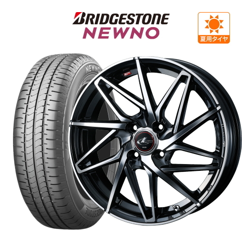 サマータイヤ ホイール 4本セット ウェッズ レオニス IT BRIDGESTONE NEWNO ニューノ 165/55R15_画像1