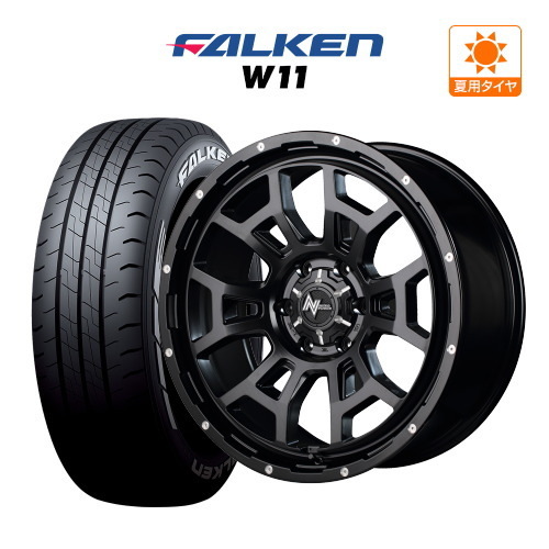 200系 ハイエース ホイール 4本セット MID ナイトロパワー H6 スラッグ FALKEN W11 215/65R16 キャラバン_画像1