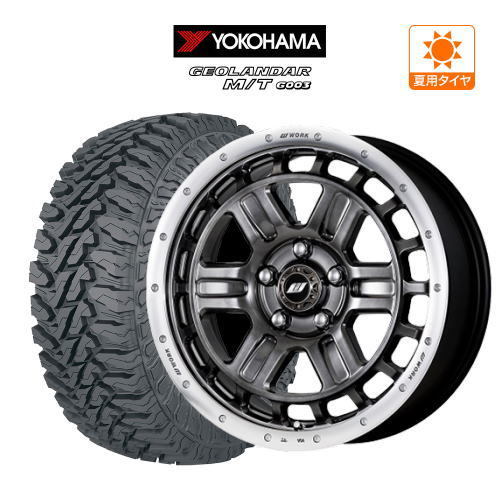 サマータイヤ ホイール 4本セット ワーク クラッグ ティーグラビック２ YOKOHAMA ジオランダー M/T (G003) 215/70R16 デリカD5_画像1