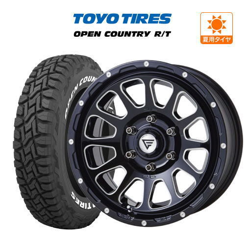 サマータイヤ ホイール 4本セット FORCE デルタフォース OVAL(オーバル) TOYO オープンカントリー R/T 265/65R17 プラド_画像1