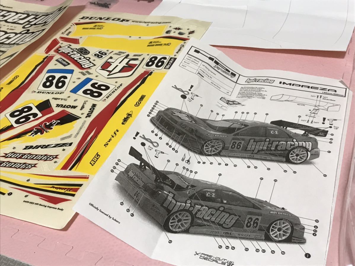 送料無料 スバル インプレッサ 未塗装 ラジコンボディ