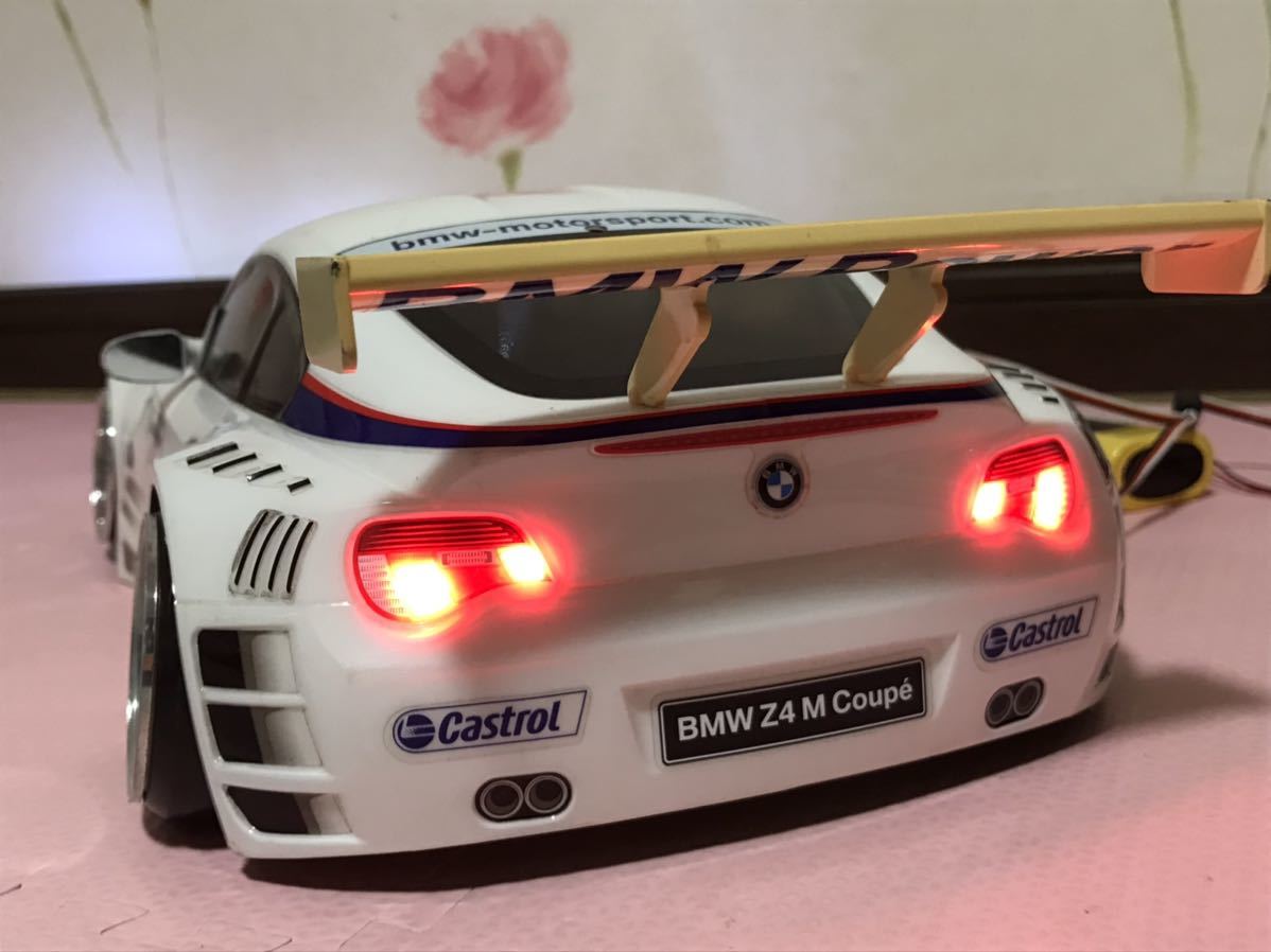 送料無料 1/10 タミヤ BMW Z4 クーペ レーシング LED付き 送料無料 1/10 タミヤ BMW Z4 クーペ レーシング LED付き