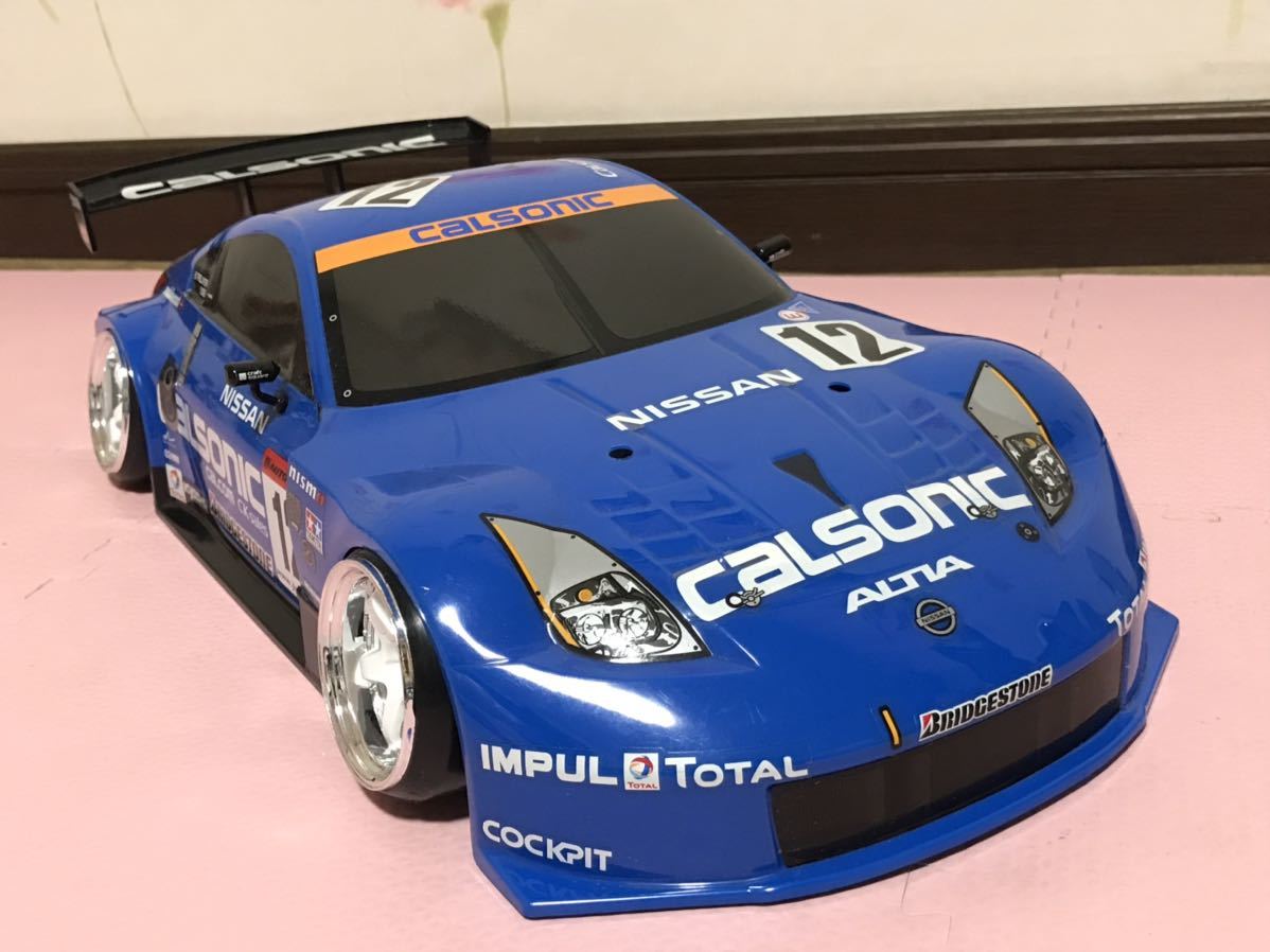 送料無料　1/10 タミヤ　日産 フェアレディZ GT Z33 カルソニック レーシングカー　ラジコンボディ　TAMIYA NISSAN FAIRLADYZ CALSONIC_画像1