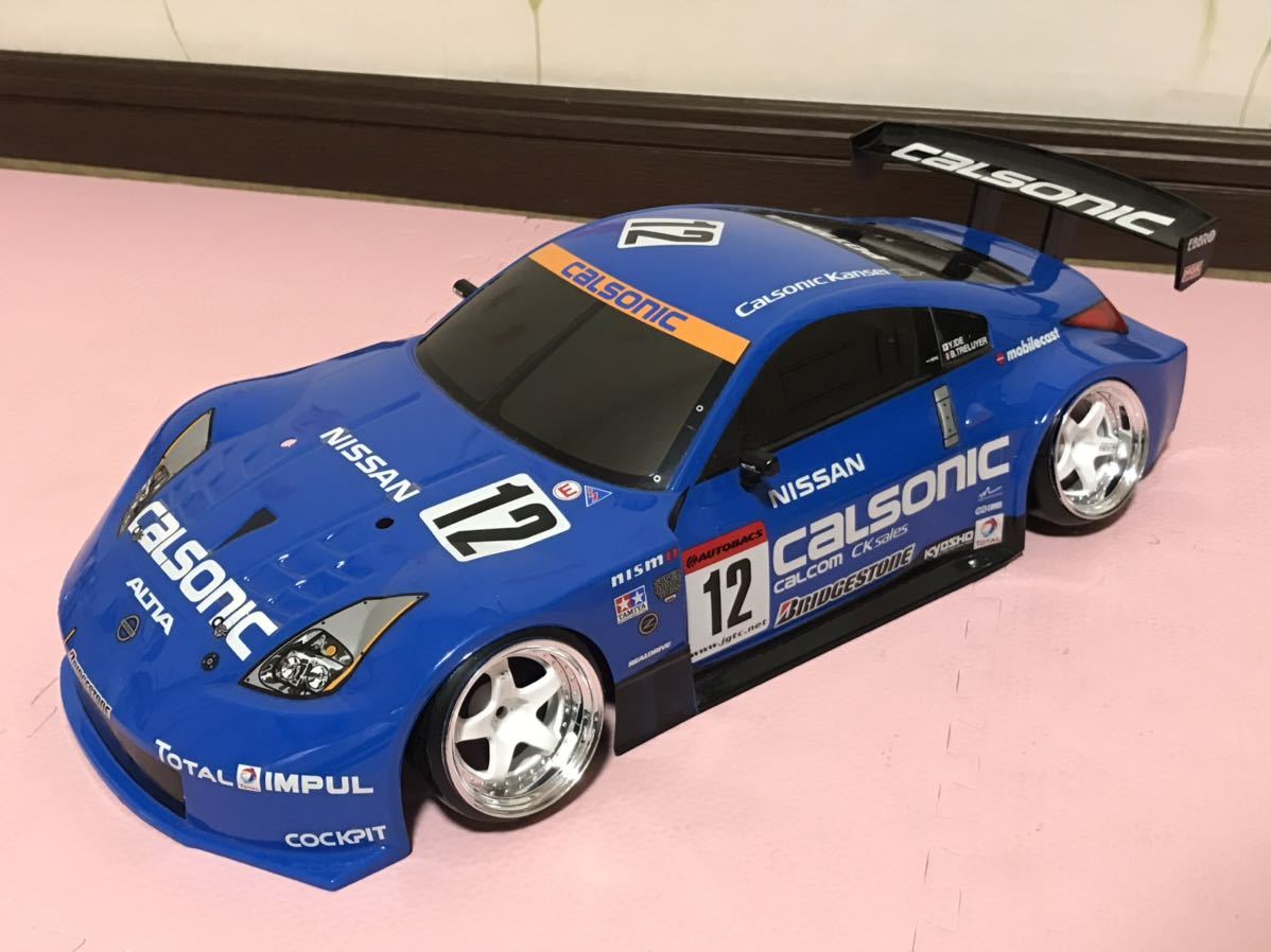 送料無料　1/10 タミヤ　日産 フェアレディZ GT Z33 カルソニック レーシングカー　ラジコンボディ　TAMIYA NISSAN FAIRLADYZ CALSONIC_画像3