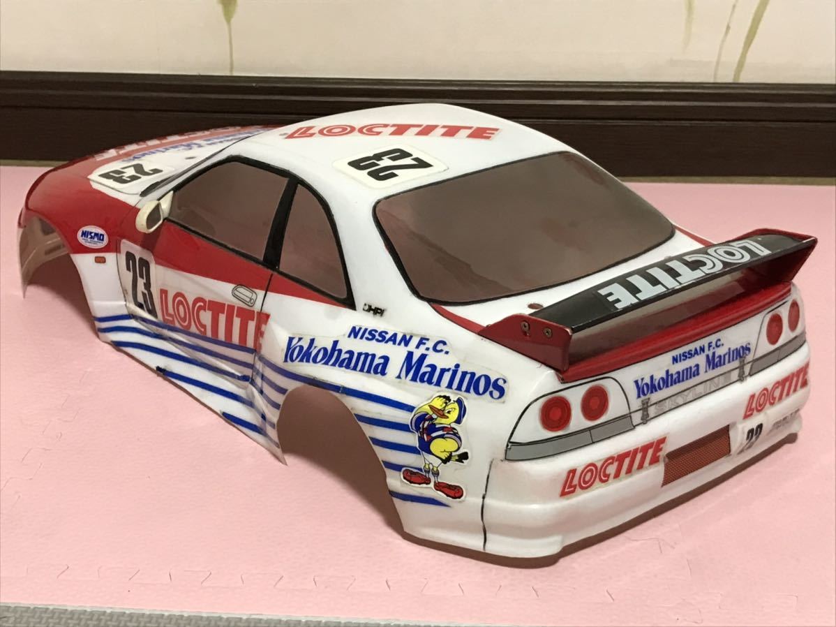 送料無料　1/10 京商　日産　スカイライン GT-R R33 ロックタイト　ワイド ラジコンボディ KYOSHO NISSAN SKYLINE LOCTITE 当時物