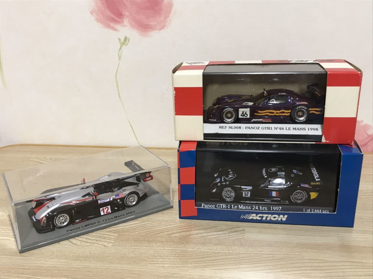 送料無料　1/43 パノス GTR1 LMP01 レーシングカー ミニカーセット スパーク スターター アクション SPARK starter ACTION Panoz Le Mans_画像9