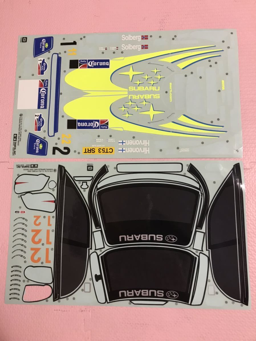 送料無料　1/10 タミヤ　スバル　インプレッサ　WRC 2004 ステッカー　TAMIYA SUBARU IMPREZA_画像1