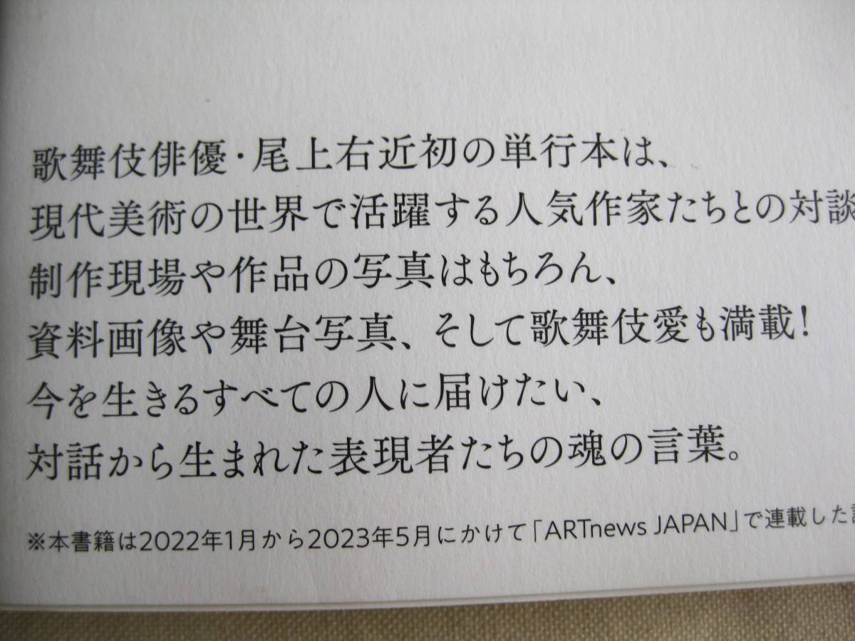 右近VS 8人 尾上右近アーティスト対談集 尾上右近著 PARCO出版■カラー写真多数　井田幸昌/田名網敬一/横尾忠則■第1刷 単行本 帯付き 古本_画像4