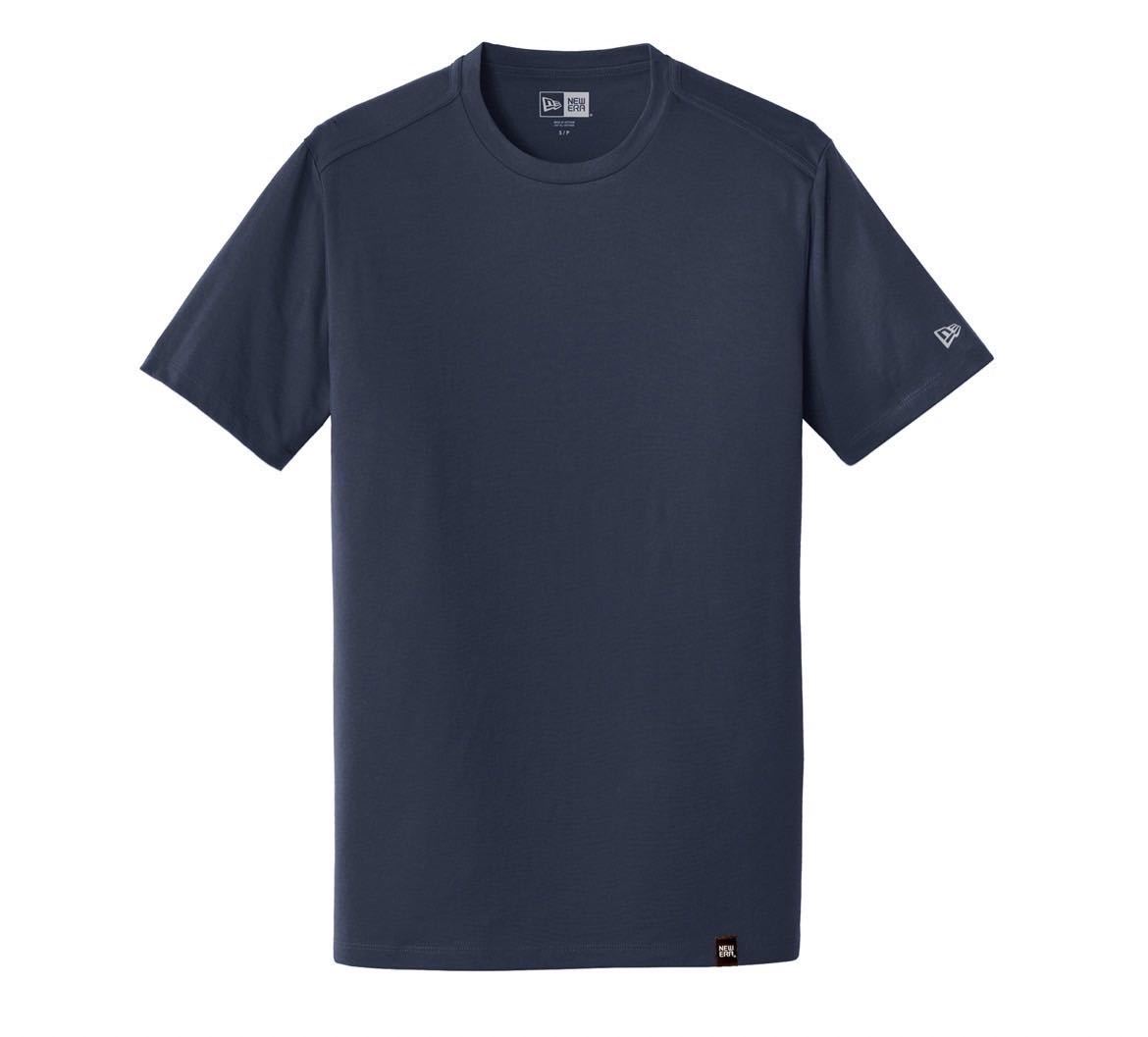 ニューエラ 半袖 Tシャツ NEA100 ロゴ ヘリテージ ネイビー Mサイズ ユニセックス クルーネック NEWERA HERITAGE BLEND CREW TEE 新品_画像3