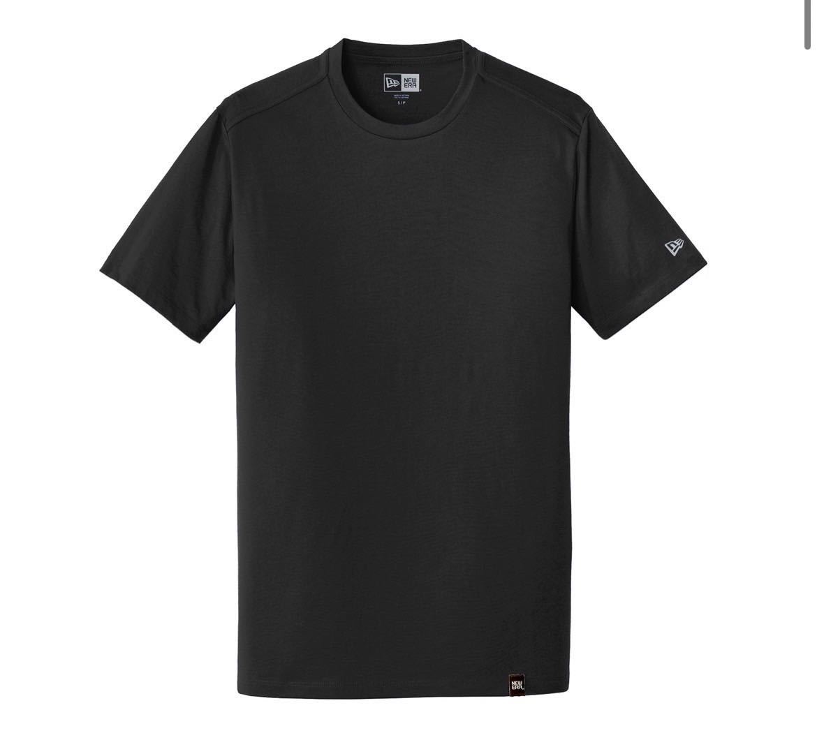 ニューエラ 半袖 Tシャツ NEA100 ロゴ ヘリテージ ブラック XSサイズ ユニセックス クルーネック NEWERA HERITAGE BLEND CREW TEE 新品_画像3