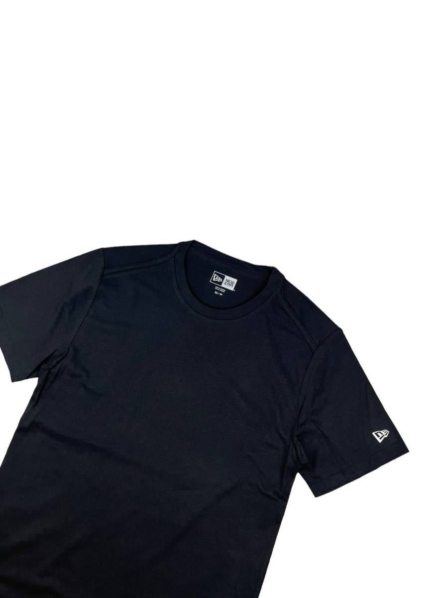 ニューエラ 半袖 Tシャツ NEA100 ロゴ ヘリテージ ブラック XSサイズ ユニセックス クルーネック NEWERA HERITAGE BLEND CREW TEE 新品_画像6