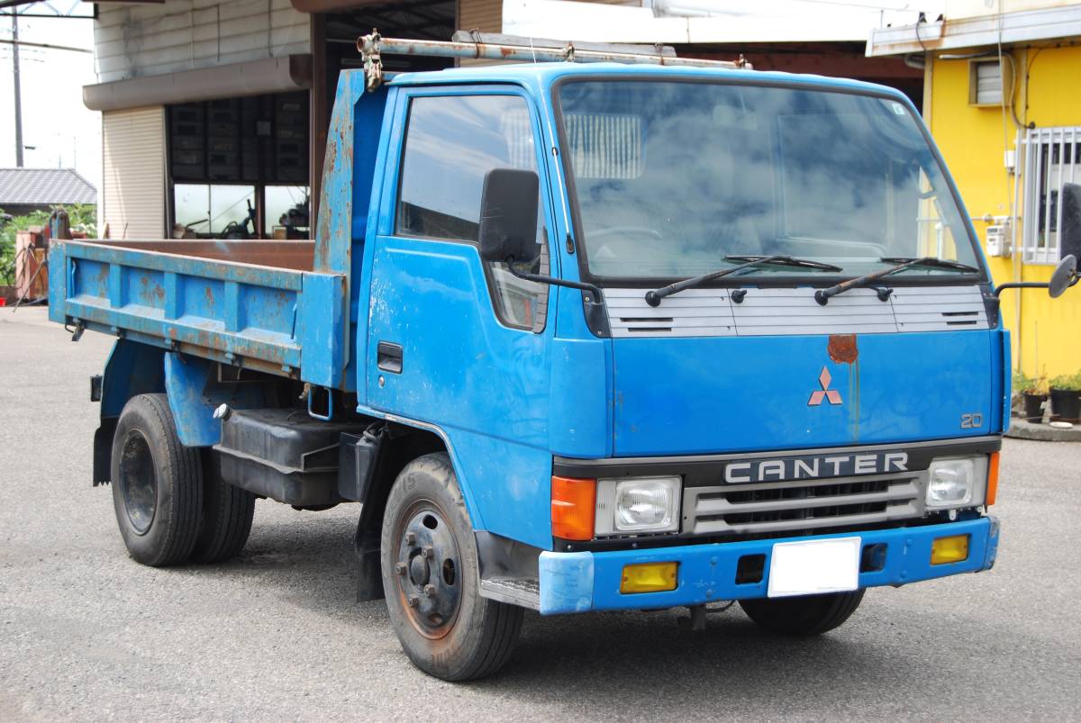  Heisei era 5 year Mitsubishi Canter raised-floor dump 2t engine, dump operation etc. good condition.! selling out 