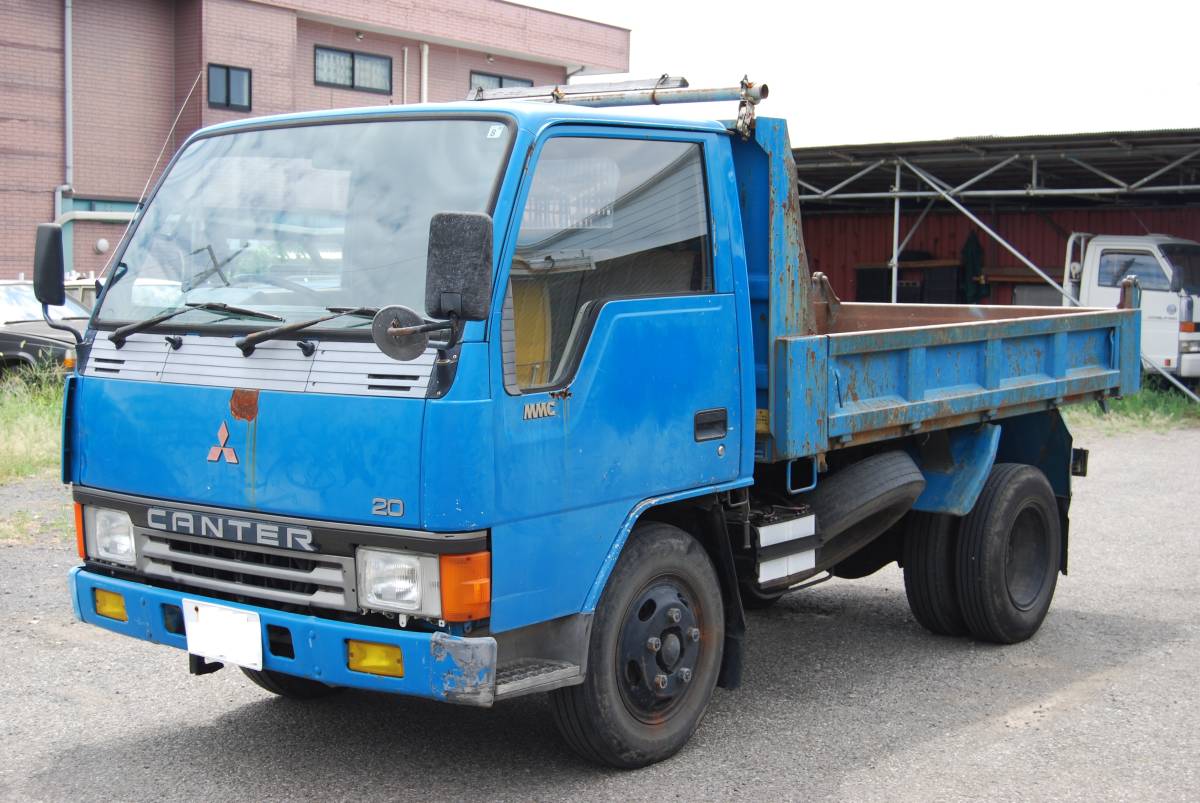  Heisei era 5 year Mitsubishi Canter raised-floor dump 2t engine, dump operation etc. good condition.! selling out 