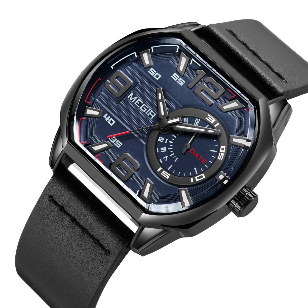 新品 新作 腕時計 メンズ腕時計 アナログ クォーツ式 クロノグラフ ビジネスウォッチ 豪華 高級 人気 防水★UTM99-2201★ネイビ＋ブラック_画像9
