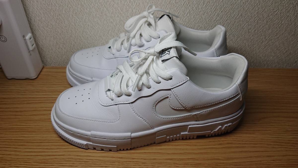 ナイキ NIKE WMNS AIR FORCE 1 PIXEL エアフォース1 ピクセル スニーカー レディース AF1 ホワイト 白 CK6649-100 UK5 24.5 送料無料の画像1