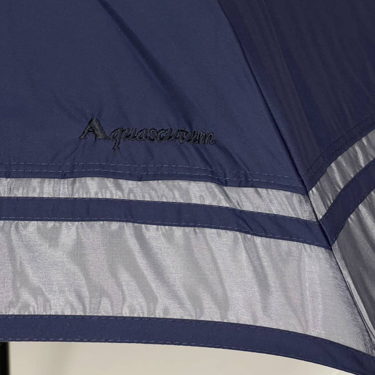  new goods 52074 Aquascutum Aquascutum* navy blue navy auger nji- summer shield 1 class shade . rain combined use parasol small gran shade ....