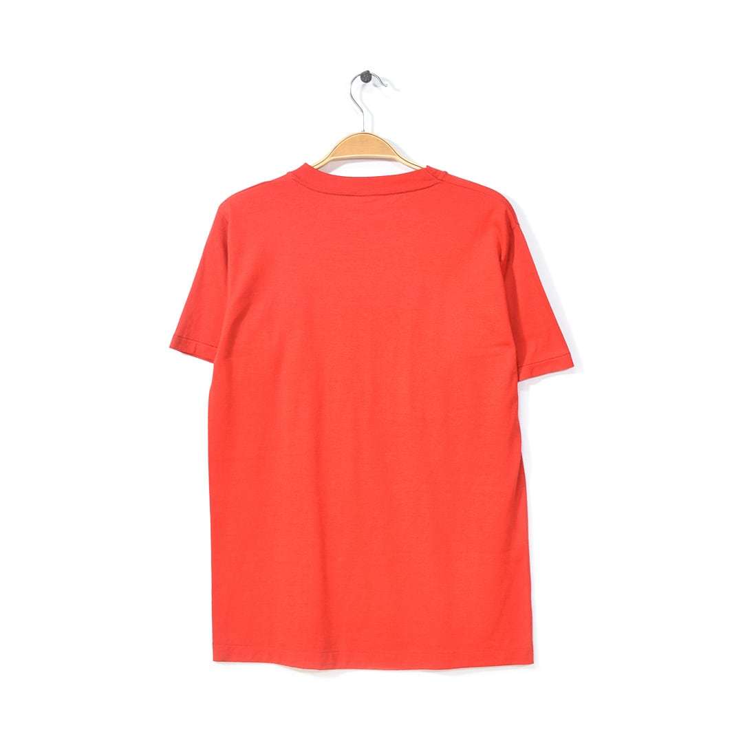 【送料無料】80s MJ SOFFE COMPANY ヴィンテージTシャツ レッド 赤 XDC 袖裾シングル サイズM 古着 @BZ0127_画像2