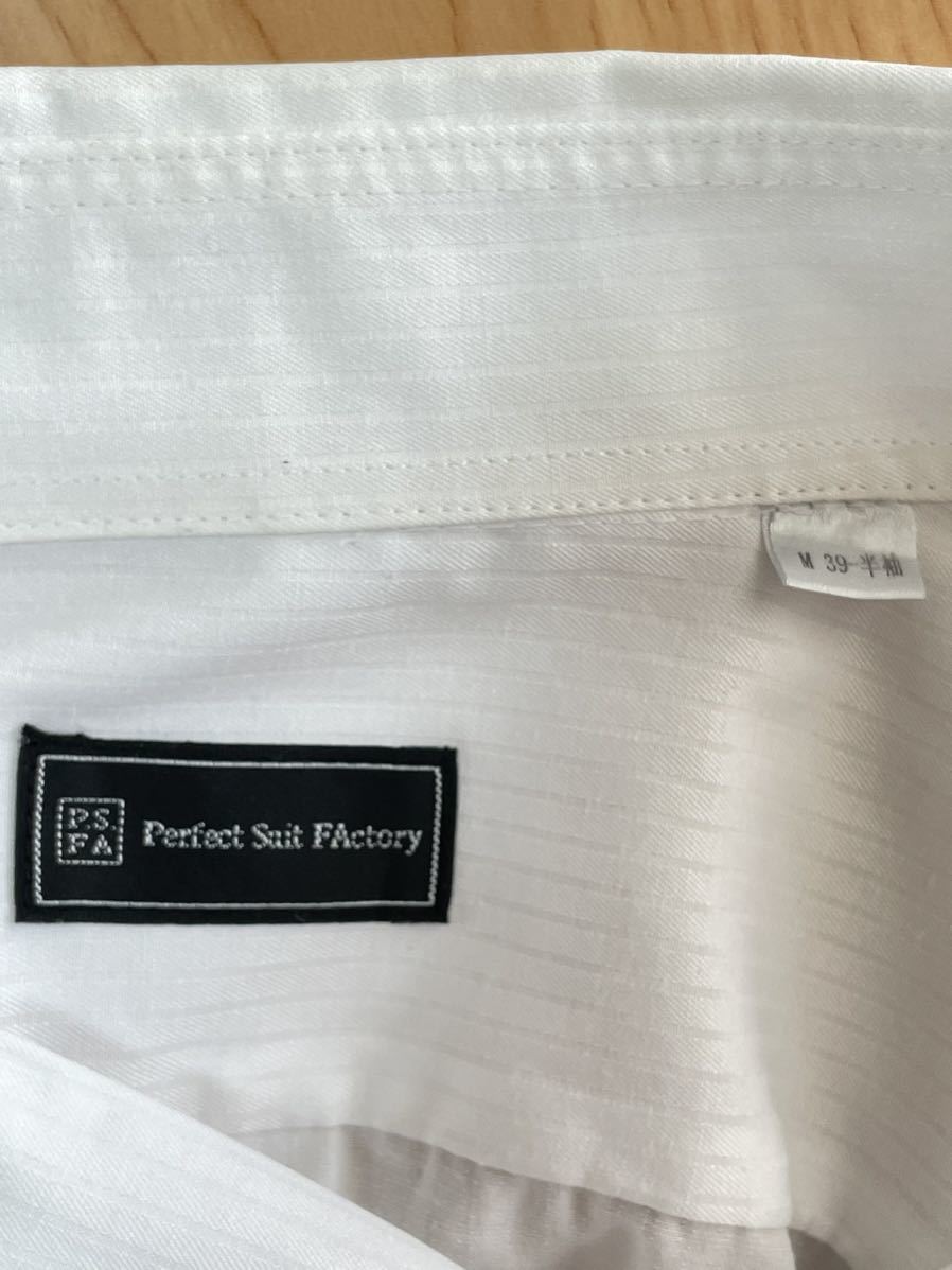 PSFA パーフェクトスーツファクトリー　半袖ビジネスシャツ　M(39)_画像6