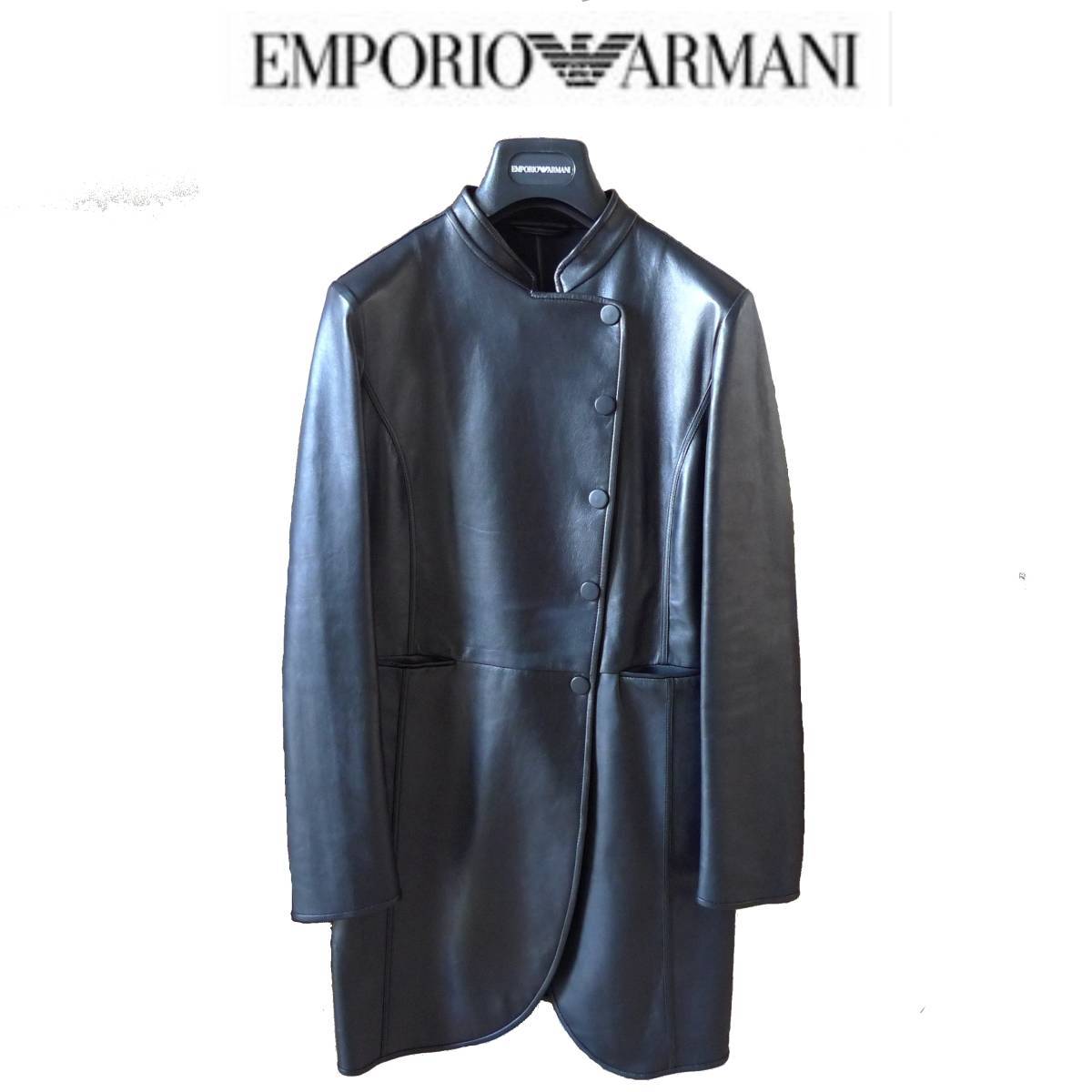 アルマーニ 1枚仕立 ラム レザーコート 38 未使用 E ARMANI｜PayPayフリマ