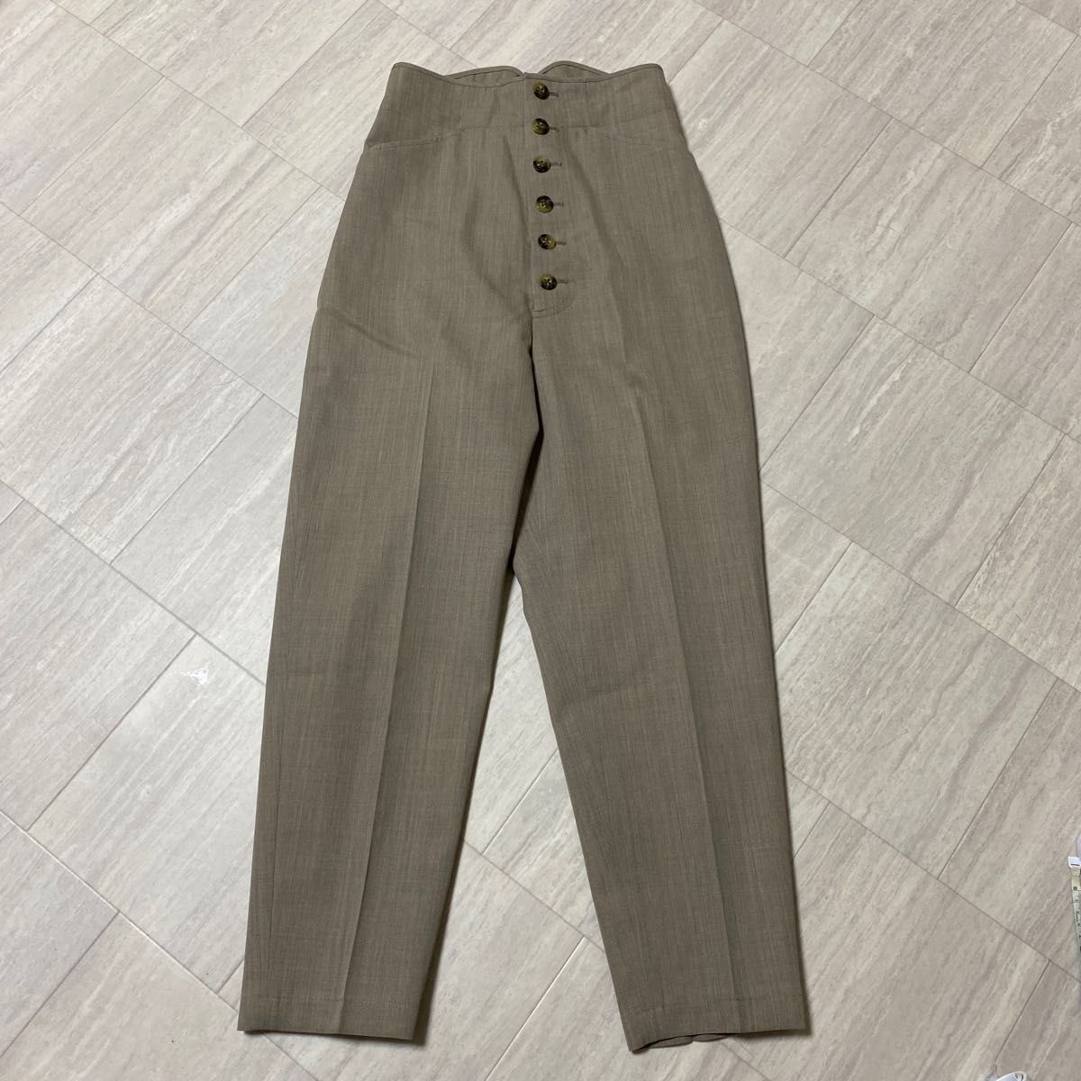 新品　6(ROKU) FRONT BUTTON PANTS フロントボタンパンツ