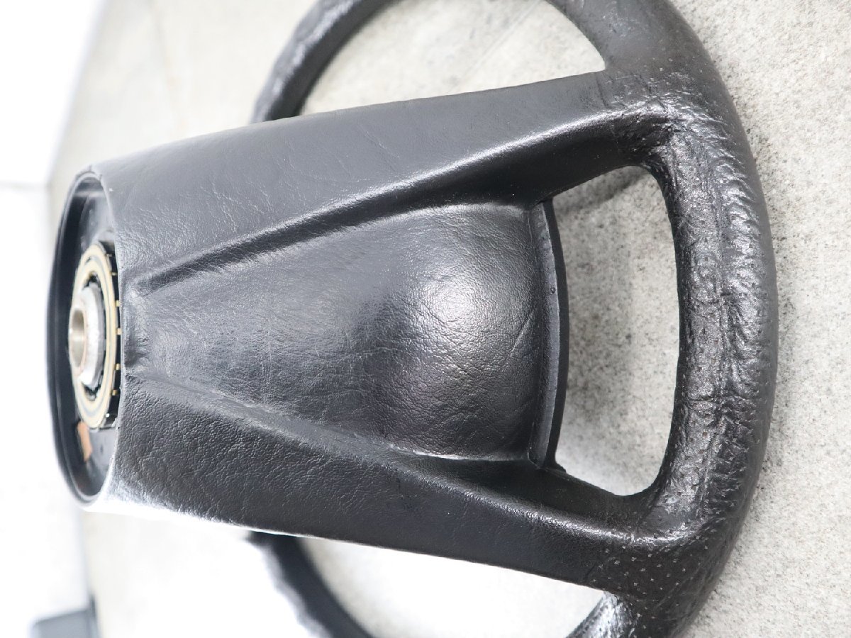 メルセデスベンツ W126 純正 ステアリングホイール ※ ウレタン製 ブラック 4本スポーク 外径約40cmΦ ホーンパッド付（SRS無し用）の画像9