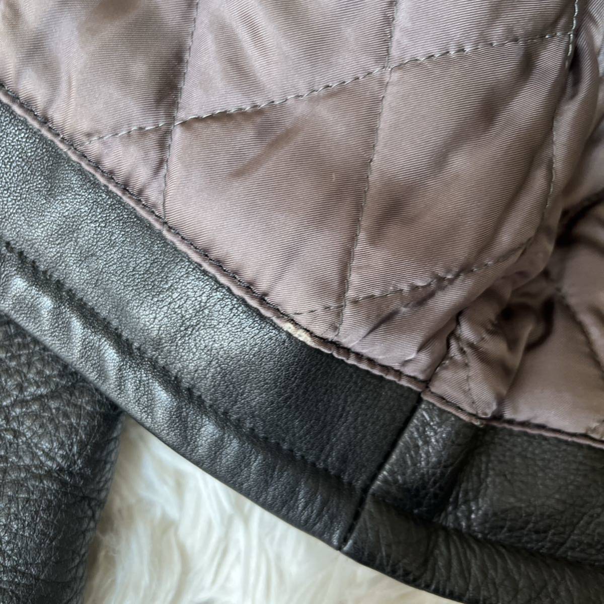 希少 メンズビギ MENS BIGI 90s カウレザー レザージャケット シングル